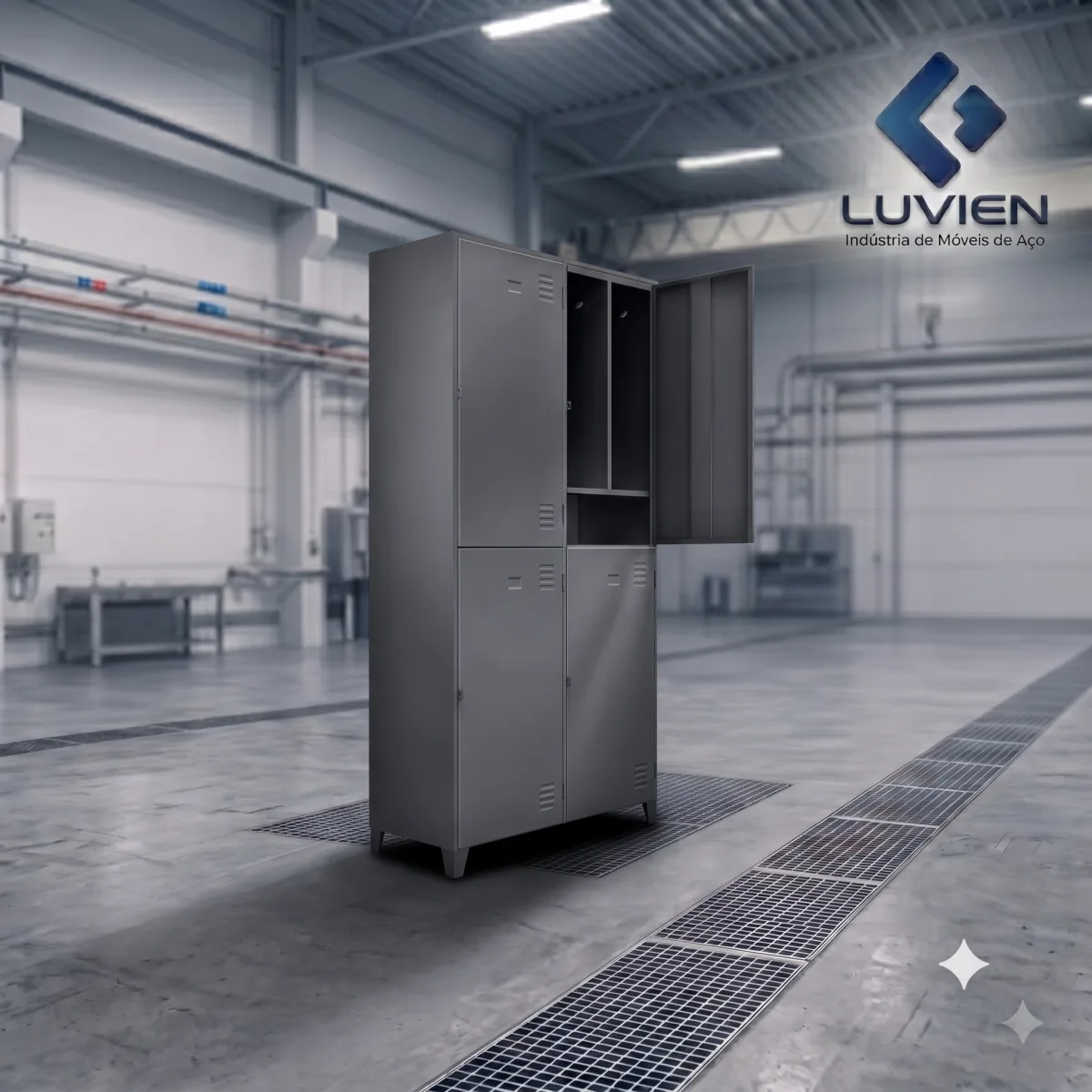 Roupeiro insalubre com 4 portas